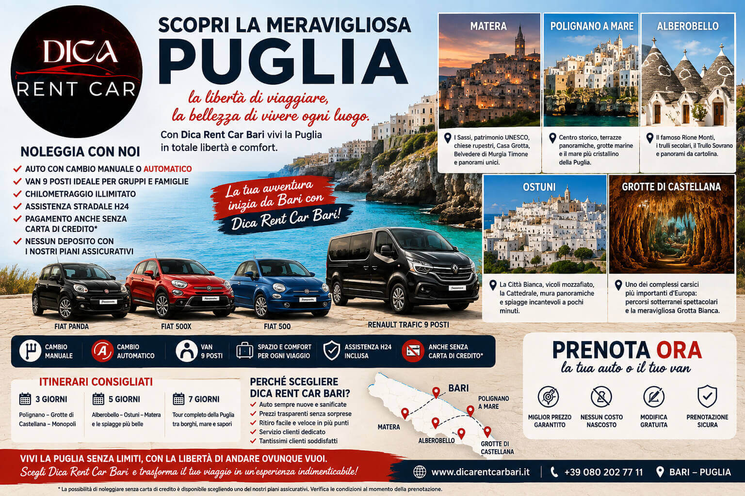 Visitare la Puglia in auto